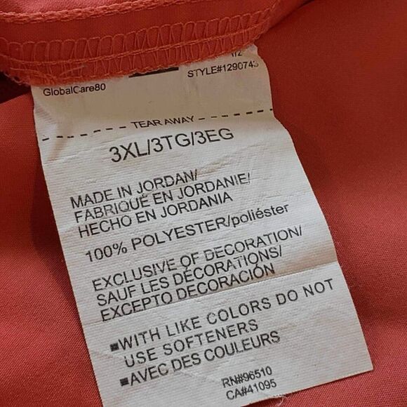 Under Armour Shirt Orange Heat Gear Loose Short Sleeve Button Down Men Size 3XL - Picture 11 of 12